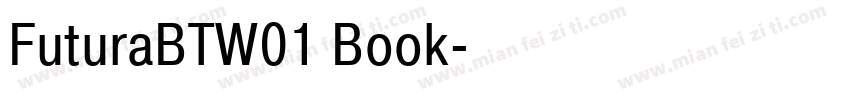 FuturaBTW01 Book字体转换